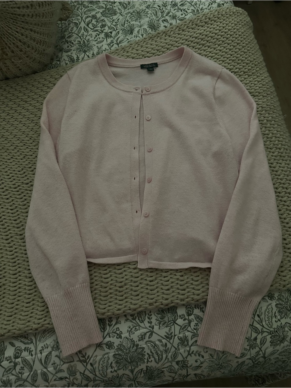 wild fable Pale Pink Cropped Button Cardigan